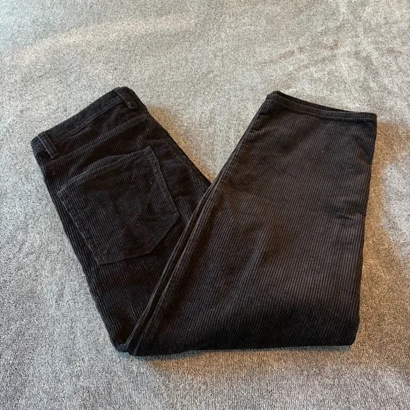 Empyre Loose Fit Black Corduroy Skate Pants Size 30 - Picture 6 of 10